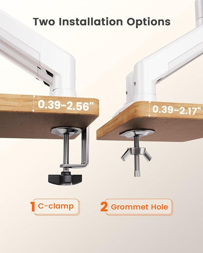 ErGear Dual Monitor Stand up to 32 inches Screen, Load-Bearing Max 22 lbs Each - Image 7