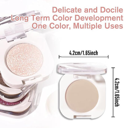 Light Nude Single Matte Eyeshadows Makeup, Neutral Powde Eye Shadow - Image 5