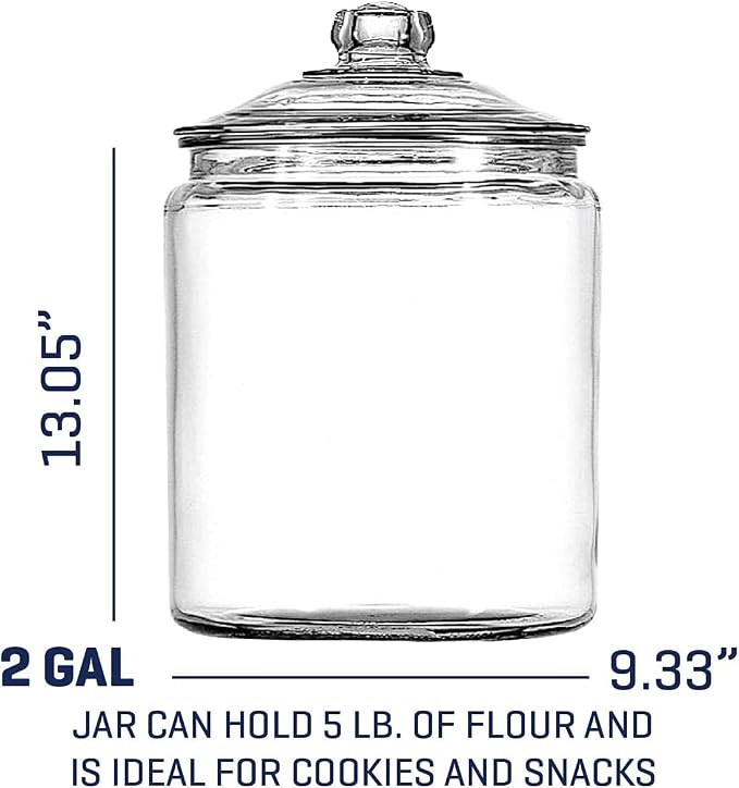 Anchor Hocking Heritage Hill Glass Jar - Image 3