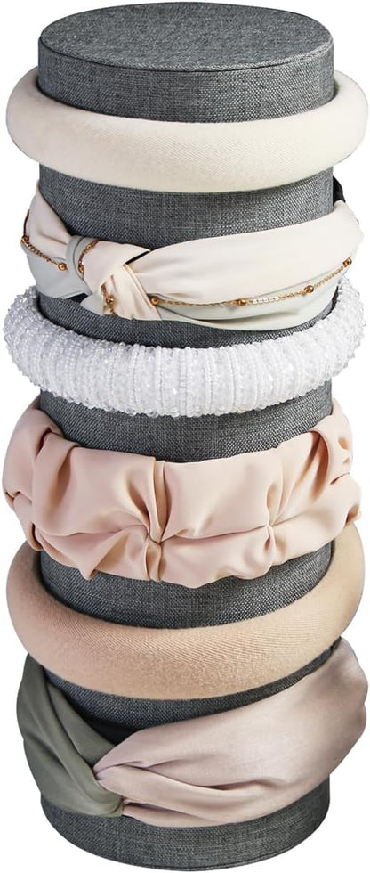 Velvet Headband Holder Organizer, Tower Hair Band Stand Display, Headbands by FocusOnJewelryDisplay