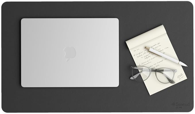Smead Desk Pad, Vegan Leather Desk Mat by SMEAD
