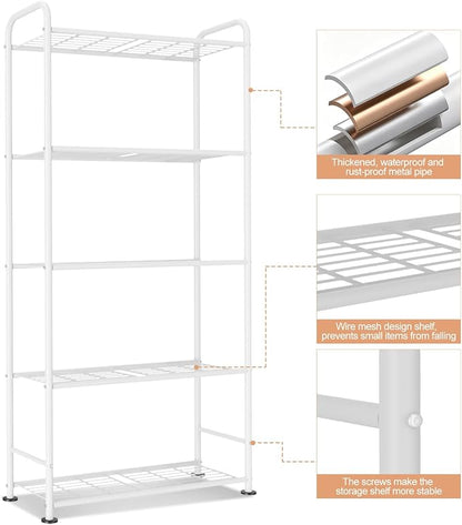 VTRIN Storage Shelves, 5 Tier Garage Shelving - Image 4