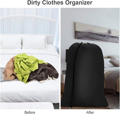 2 Pack Heavy Duty Large Laundry Bag 28x45 inch Extra Hamper Bag Dirty Clothes - Image 6
