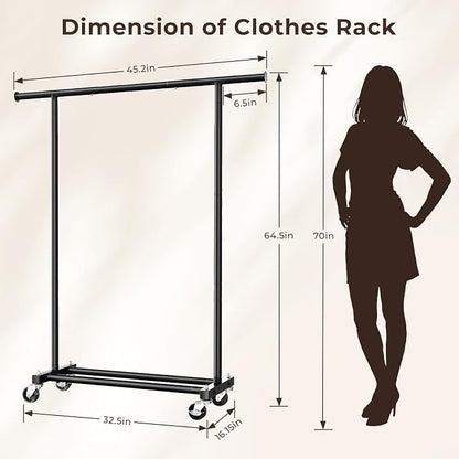 Clothing Rack for Hanging Clothes, Metal Garment Hanger Rack - Image 7