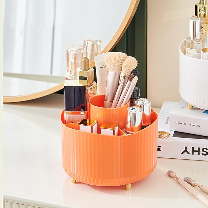 Anyoifax 360° Rotating Makeup Brush Holder Organizer, Make up Brushes Cup - Image 3
