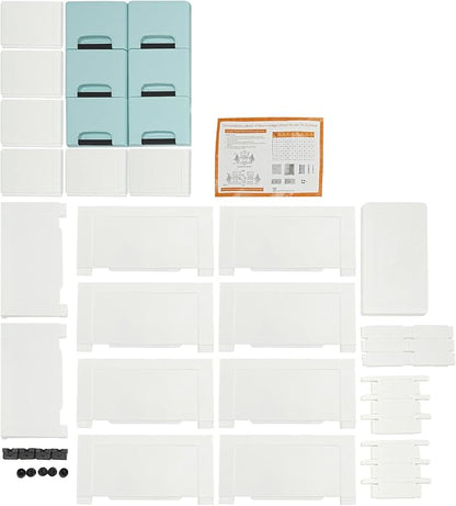 6 Drawers Storage Cabinet for Narrow Space and Home Office, Slim Rolling - Image 9