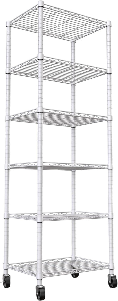 REGILLER 6 Wire Shelving Steel Storage Rack Adjustable Unit Shelves by REGILLER
