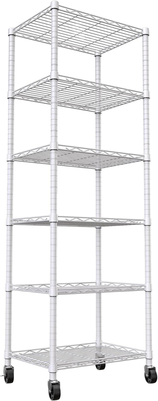 REGILLER 6 Wire Shelving Steel Storage Rack Adjustable Unit Shelves by REGILLER