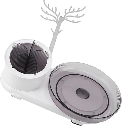 Jewelry Stand Holder Organizer Makeup Brush Organizer 360 Degree Rotatable - Image 2