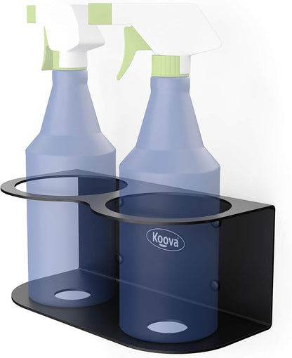 Koova 2 All-Purpose Spray Bottle Holder | Easy Install Wall Mount Hardware by Koova