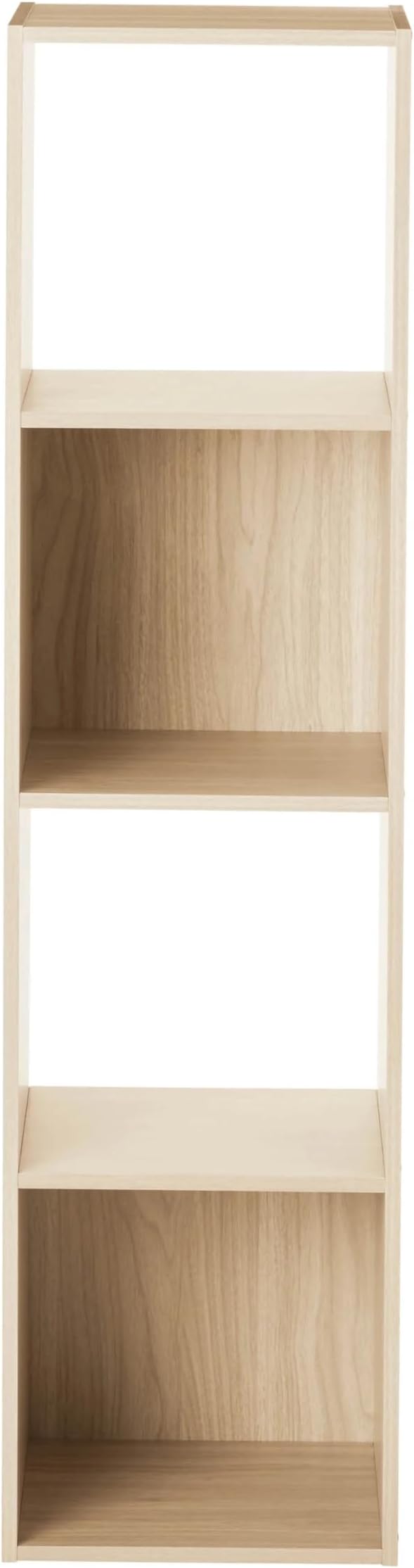 Spring Pine 4 Cube Vertical Storage Organizer, Modular Shelving Unit - Image 5