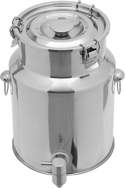Milk Can Barrel Stainless Steel Beverage Drink Dispenser Large Capacity Storage by HaoYunNe