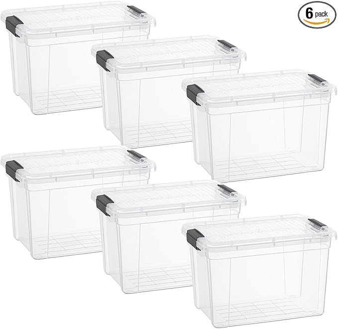 Superio Clear Storage Boxes by Superio