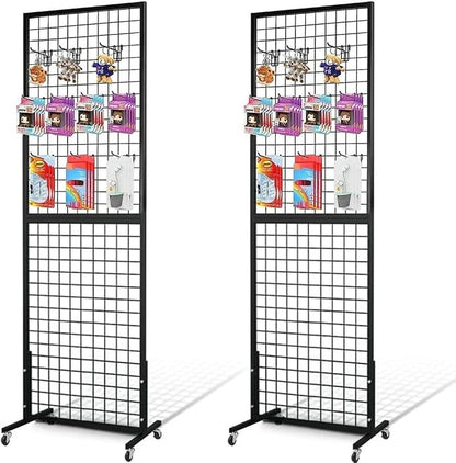 Grid Wall Panels, 2 Packs 2'x 6' Gridwall Panels Tower by NectaCol