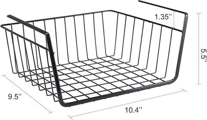 Undershelf Storage Basket Under Shelf Wire Basket Household Metal Under Shelf - Image 6