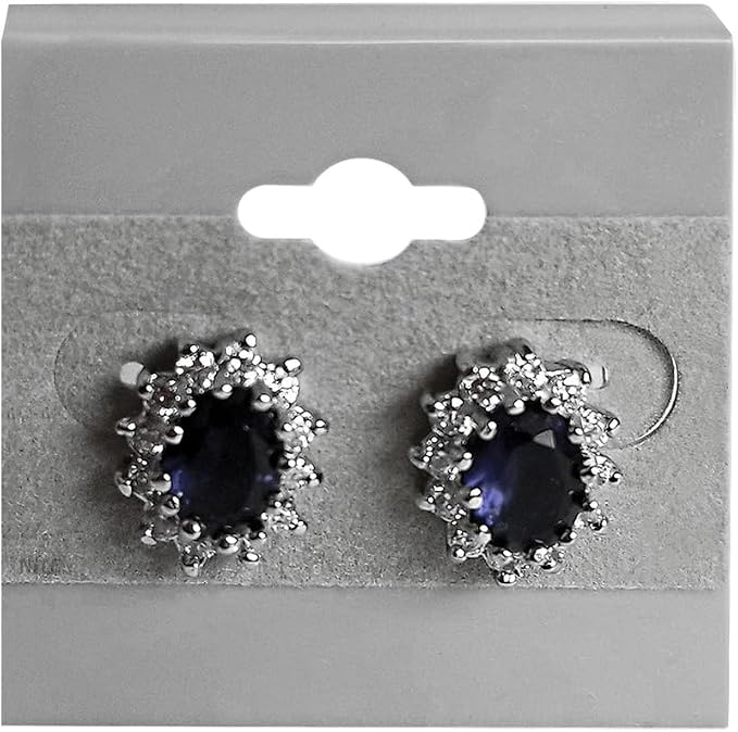 MOOCA100 pieces of Plain 1.5 x 1.5 in Gray Hanging Earring Cards Holder - Image 5