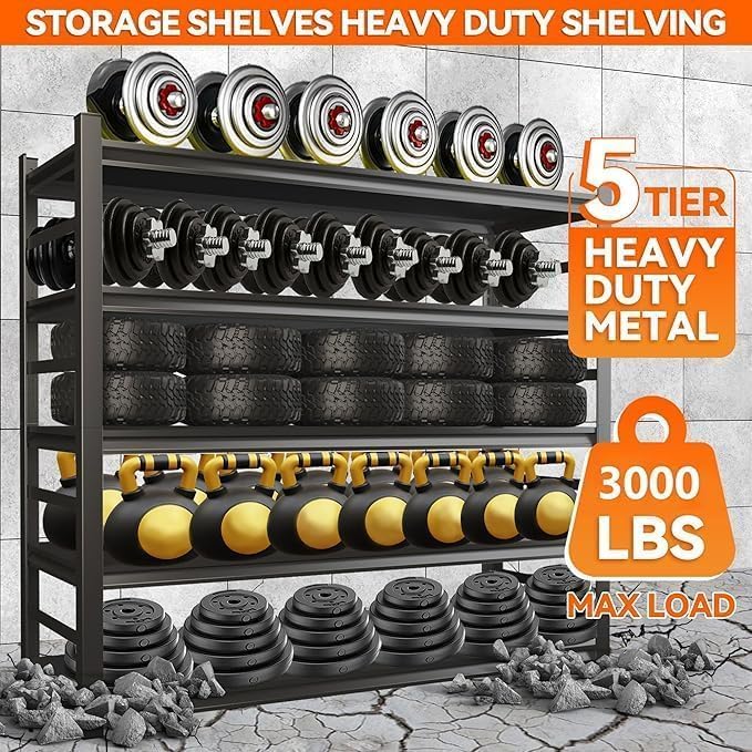 2pack Garage Shelving Heavy Duty Storage Shelves - Image 7