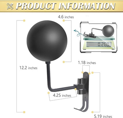 Motorcycle Helmet Holder Wall Mount 180 Degree Rotation Metal Bike Helmet Rack - Image 2