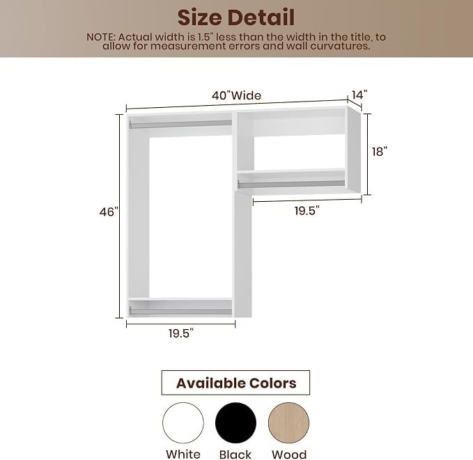 ROOMTEC Modular Closet System, Wooden Tower - Image 2