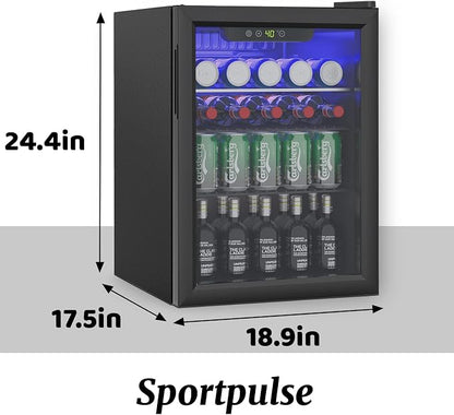 2.6 Cu.Ft Mini Fridge for 95 Cans, Beverage Refrigerator - Image 3