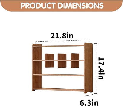 Coffee Cup Holder for Countertop Walnut Wood Coffee Mugs Holder for Kitchen Mug - Image 2