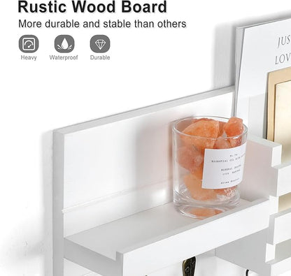 Lwenki Mail Organizer for Wall Mount – Key Holder - Image 2