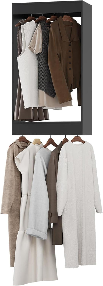 Double Hanging Closet Unit, Modular Closet System, Wood Closet System Organizer by Unknown