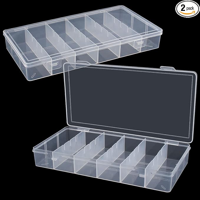 clear visible plastic storage box cosmetic tools storage box makeup tools by BAGTeck