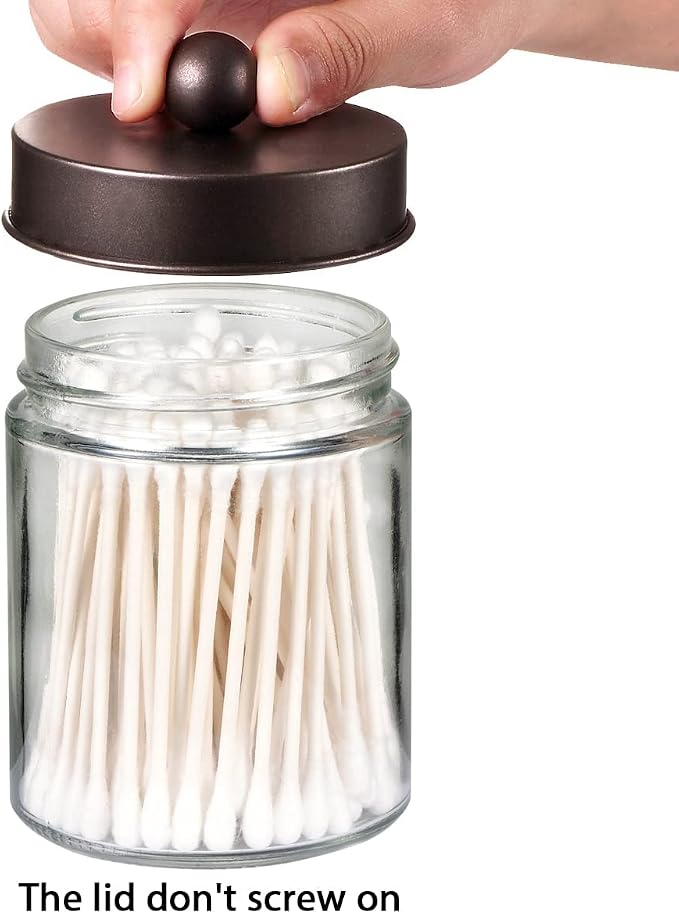 Amolliar Apothecary Jars Bathroom Storage Organizer - Image 2