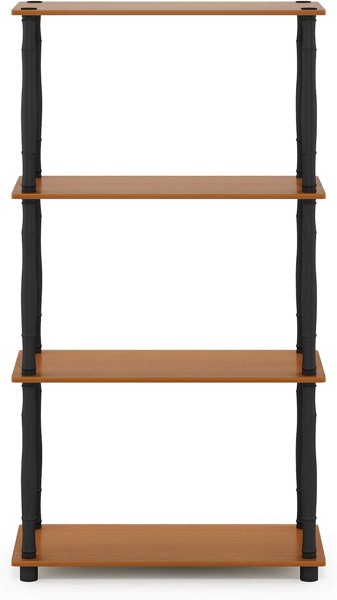 Furinno Turn-N-Tube 4-Tier Multipurpose Shelf Display Rack, Classic Tubes - Image 6