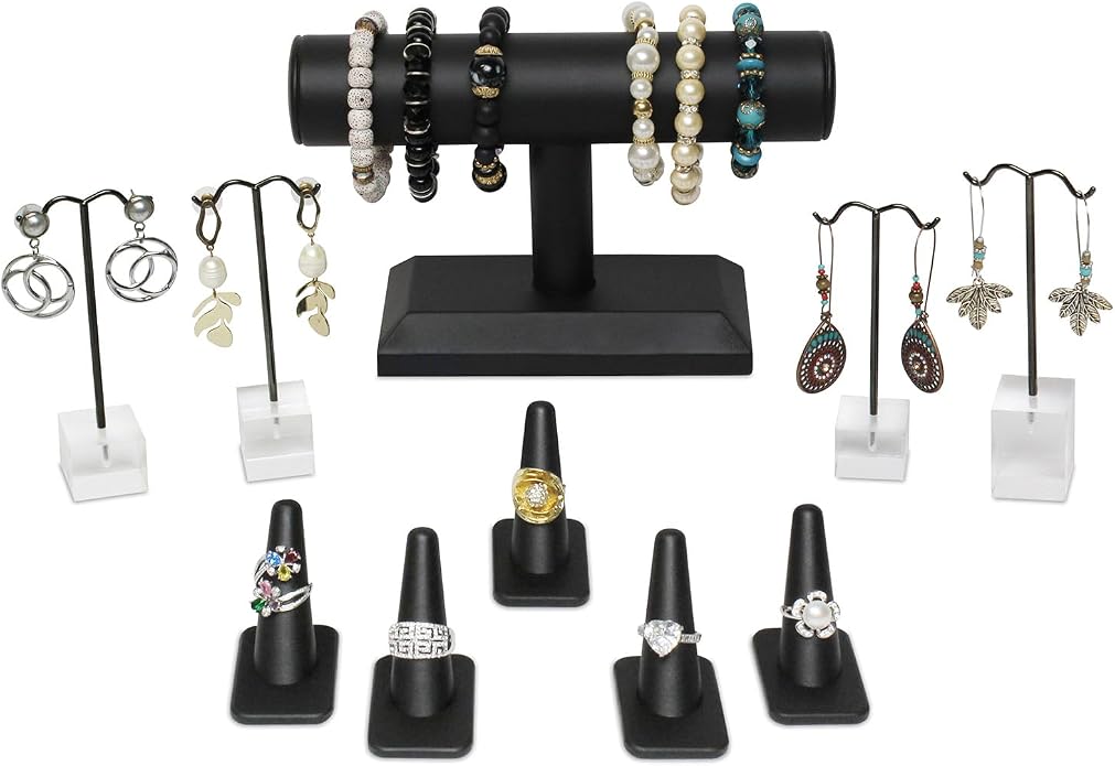 MOOCA Jewelry Display Set, Necklace Display Bust, Earring Organizer, Ring by Mooca