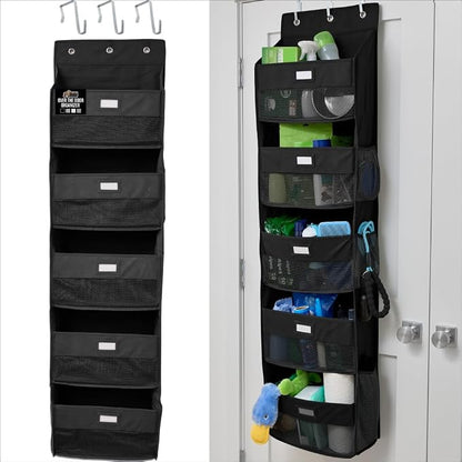 GORILLA GRIP Over The Door Organizer Storage, 5 Deep Hanging Shelves, Holds by Unknown