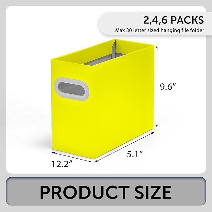 Hanging File Organizer, Cardboard File Folder Organizer - Image 2