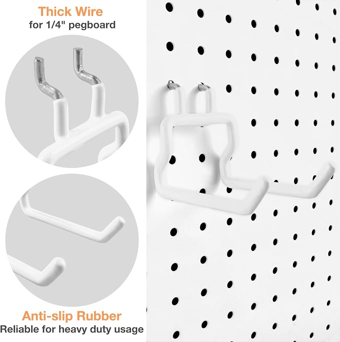 G.CORE 24-Pack Pegboard Hooks, Heavy Duty Metal Shelving Brackets, Wall - Image 6