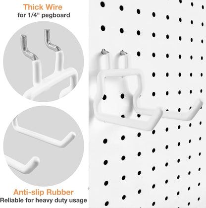 G.CORE 24-Pack Pegboard Hooks, Heavy Duty Metal Shelving Brackets, Wall - Image 6