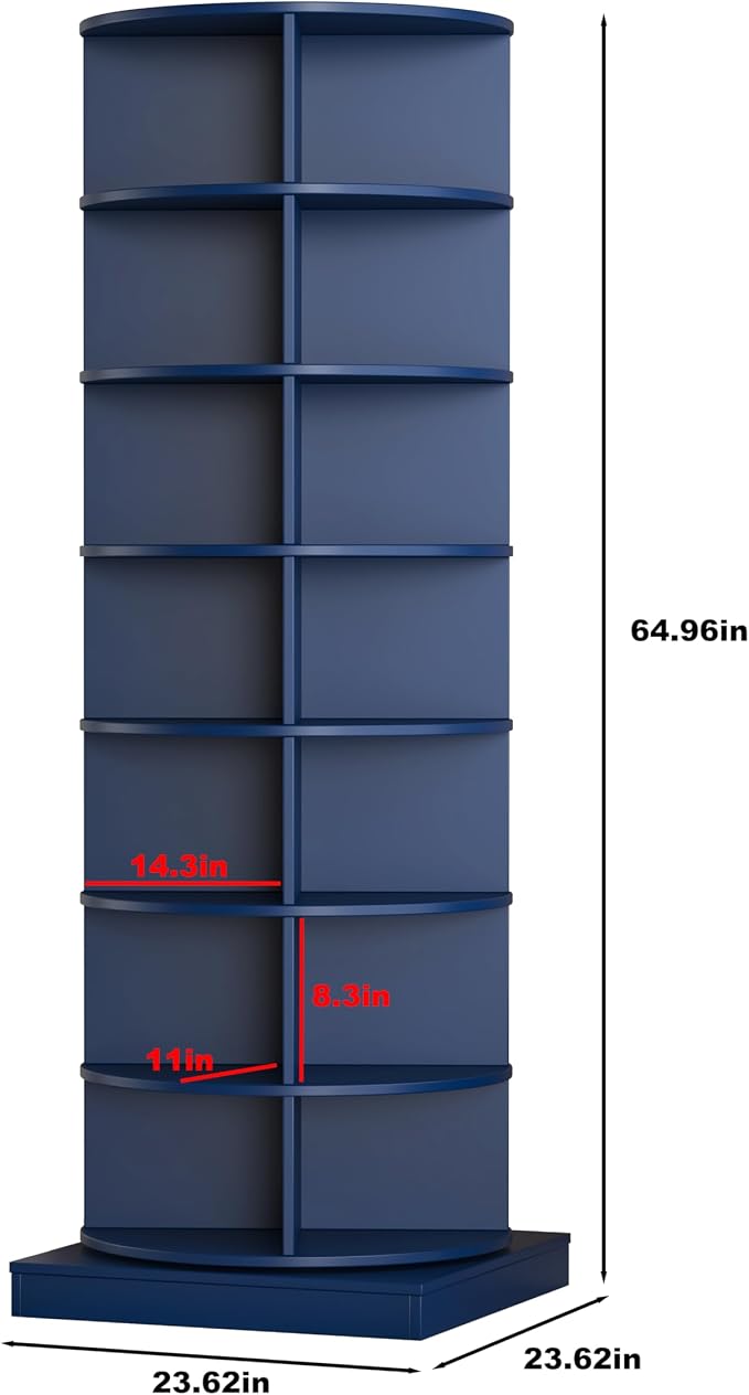 Rotating Shoe Rack Tower, 7-Tier Spinning Shoe Rack, Free Standing 360° - Image 2