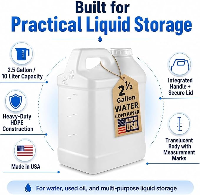 kitchentoolz 2.5 Gallon Water Jug - Image 3