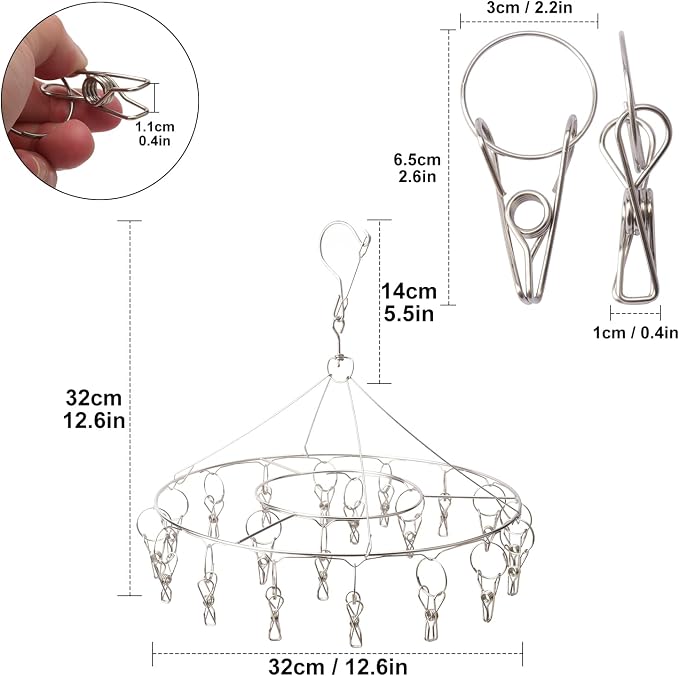 6 Pack 13 inch Round Stainless Steel Drying Rack - Image 2