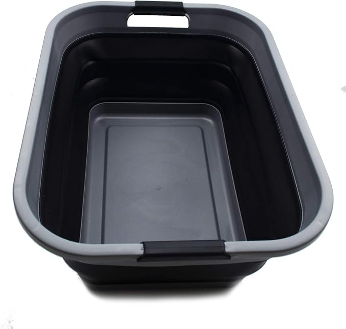 SAMMART 41L Collapsible Plastic Laundry Basket by SAMMART