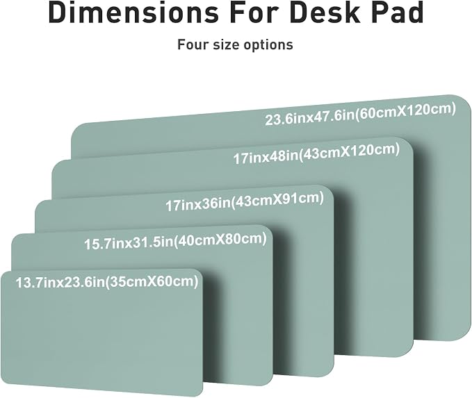 Aothia Faux Leather Desk Mat – Large Mouse Pad, Non-Slip PU Leather Blotter - Image 5
