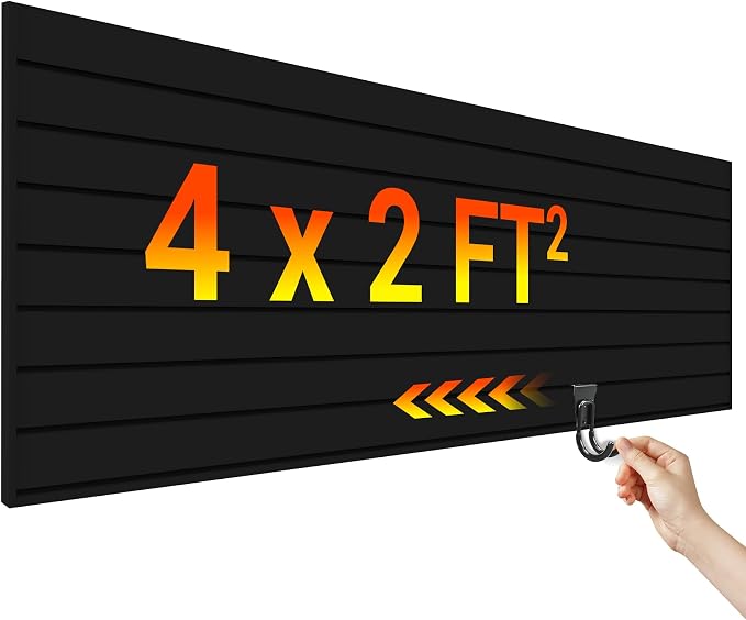 Ezlaino PVC Slat Wall Paneling 4FT x 2FT- Thickened & Durable, Waterproof by Ezlaino