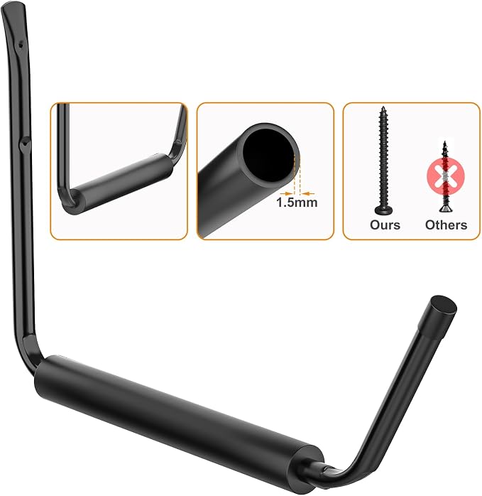 WALMANN Kayak Storage Rack, Wall Mount Kayak Hooks - Image 4