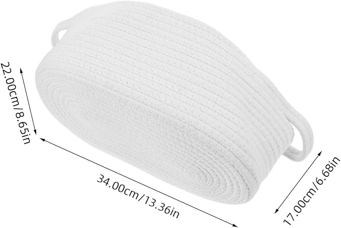 BESPORTBLE 2pcs Small Woven Cotton Rope Baskets - Image 2