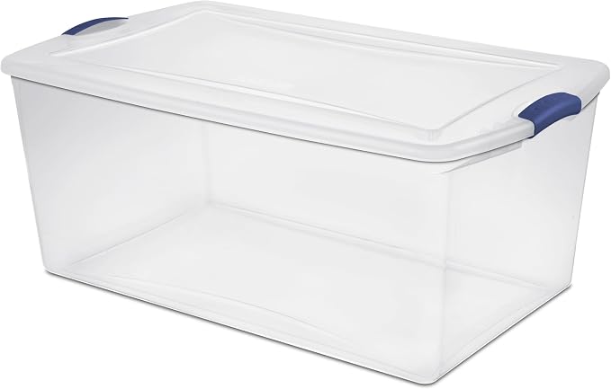 2-Pack 105 Quart Heavy Duty Plastic Storage Bins, Stackable Containers - Image 9