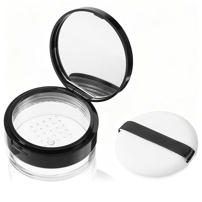 20g No Leaks Empty Reusable Plastic Loose Powder Container, Portable DIY Makeup by Unknown