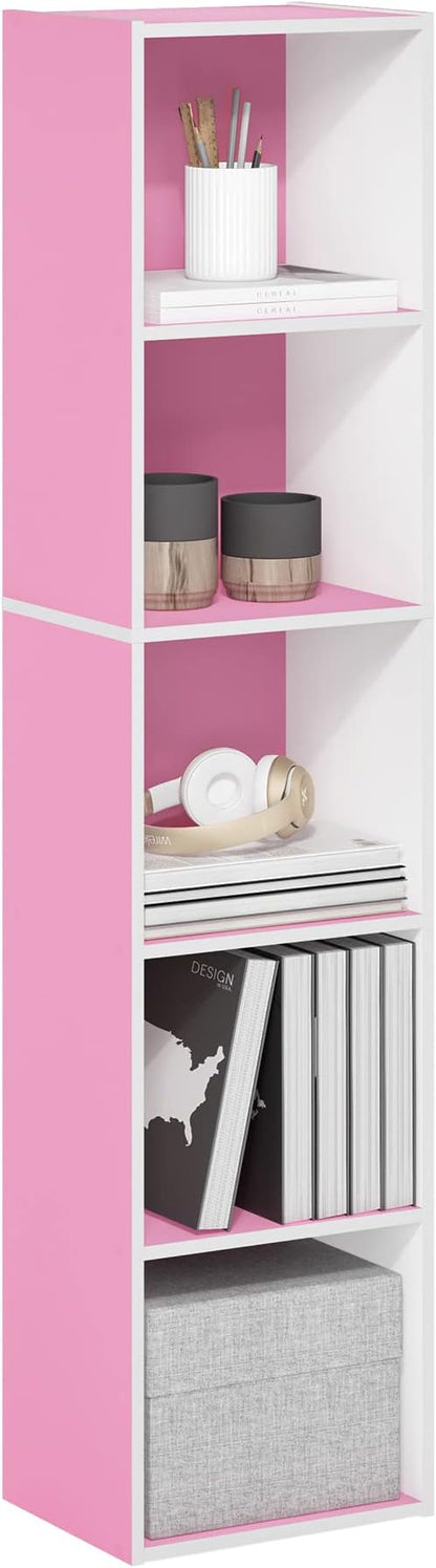 Furinno PASIR Book Shelf, 5-Tier Modern Bookshelf, Open Shelves Bookcase 9 x 12 by Furinno-FitsYourSpaceFitsYourBudget