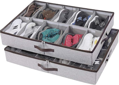 HOONEX Under Bed Shoe Storage Organizer by HOONEX