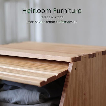 Stackable Solid Wood Storage Chests, Bins - Image 4