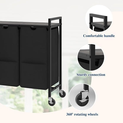 Garvee Rolling Laundry Hamper - Image 5