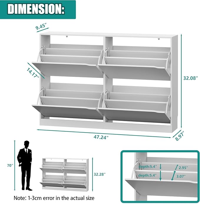 Xixini Shoe Storage Cabinet for Entryway - Image 2